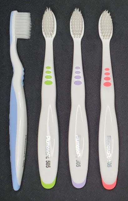 Plumasoft #505N (NEW) Little Plumy for children. Ultrafine Feathersoft Toothbrush (4 pack)