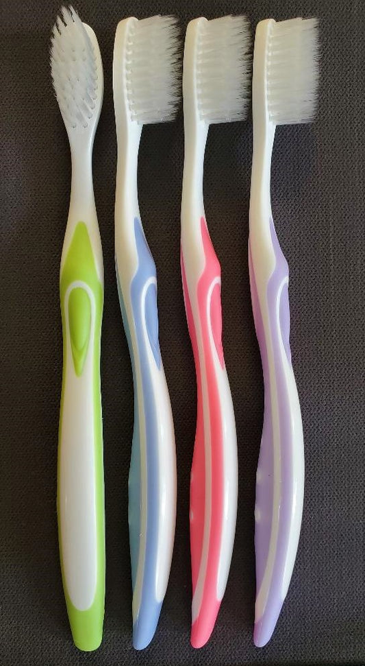 Plumasoft 500/500R Ultrafine Feathersoft COMPACT HEAD Toothbrush (4 pack)